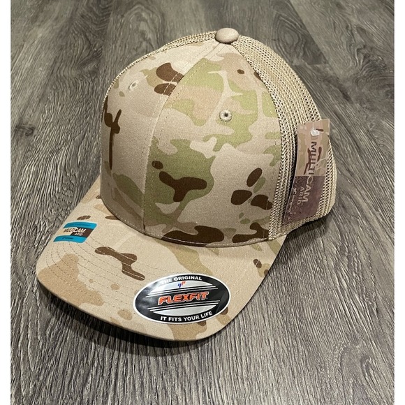 Flexfit Other - Flexfit Multicam Arid Mesh Trucker Hat Camo Tactical Baseball Cap NEW